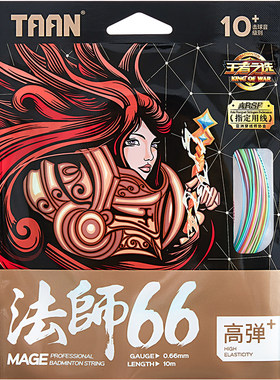 泰昂羽毛球拍线彩色羽线彩虹线