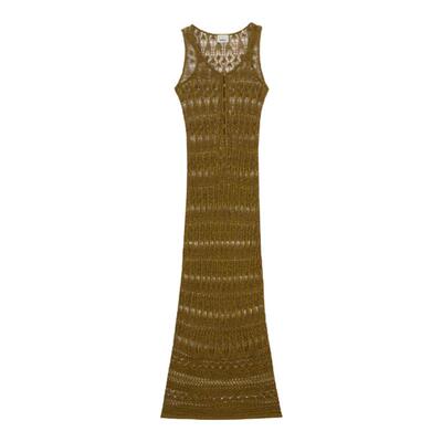 ISABEL MARANT2025 PERNILLE度假风针织镂空长裙女