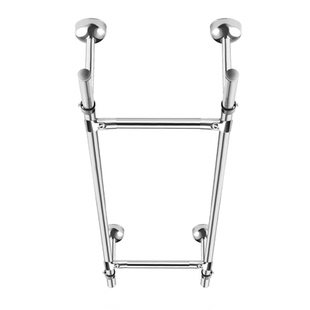 304不锈钢晾衣杆阳台顶装固定式晾衣架双杆打孔晒衣杆井字型挂杆