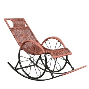 上新摇椅藤椅成人午睡躺椅客厅阳台懒人椅逍遥椅老人休闲摇摇椅藤