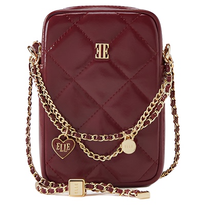 ELLE女包菱格手机包高级感斜挎包
