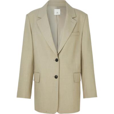 【38焕新周】blossom女士绵羊毛混纺斜纹布西装外套