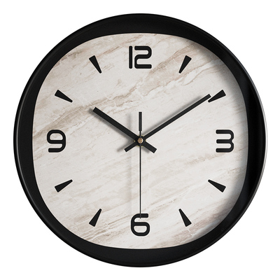 奶油风黑白高级感挂钟
