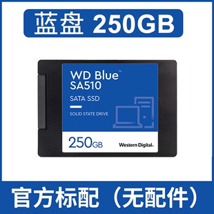 WD西部数据SA510蓝盘2.5固态硬盘500G SATA3台式 机250G电脑SSD