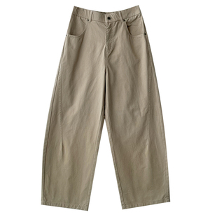 马克斯星球 老钱风小直筒休闲裤男秋冬新款韩版垂感百搭宽松长裤