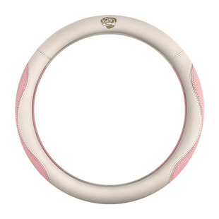 方向盘套四季通用女士夏季吸汗防滑把套山茶花海豚海鸥车用保护套