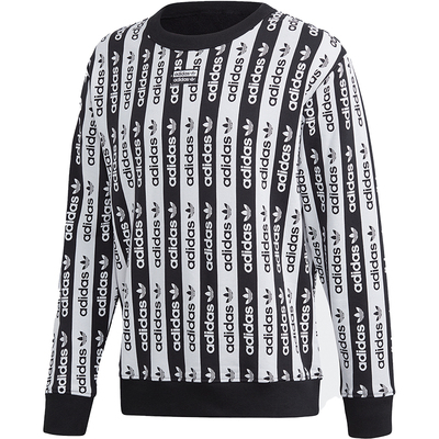 阿迪达斯男士印花圆领卫衣