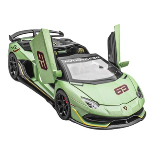 兰博基尼SVJ 63敞篷版合金车模型儿童男孩礼物超跑玩具车仿真汽车