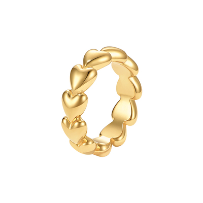 onchic女金属爱心戒指