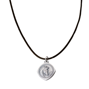 阿玉银器馆12生肖吊坠999纯银项链女简约百搭足银本命年马挂件坠