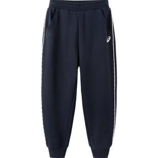 ASICS/亚瑟士童装男女童罗纹腰运动裤舒适宽松柔软高弹收口运动裤