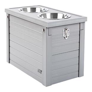 白猪商店 Ecoflex狗狗储粮餐桌保护颈椎狗碗储粮桶用品防打翻