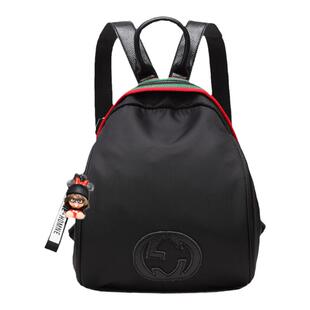 明星同款双肩包女2025新款韩版时尚牛津布贝壳帆布mini迷你小背包