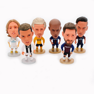 足球球星摆件葡萄牙C罗阿根廷梅西巴西内马尔公仔人玩偶手办模型