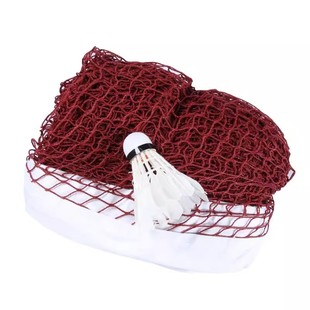 羽毛球网标准网室外室内家用简易羽毛球网架便携式比赛中拦网子