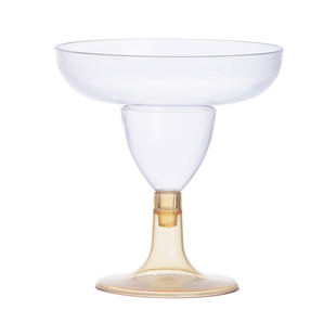 葫芦高脚杯香槟杯饮品酒水杯茶歇一次性塑料杯子透明手工泥甜品杯