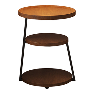 客厅小桌子圆形沙发边柜移动茶几桌床头桌创意角几迷你置物架侧边