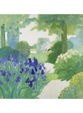 罗杰穆尔收藏级版画复刻抽象植物绿色风景客厅高级感装饰画仅画芯