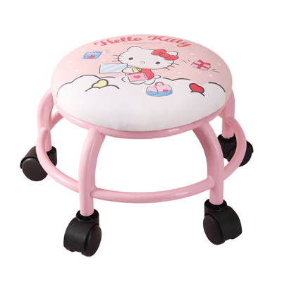 三丽鸥可移动小凳子万向轮板凳