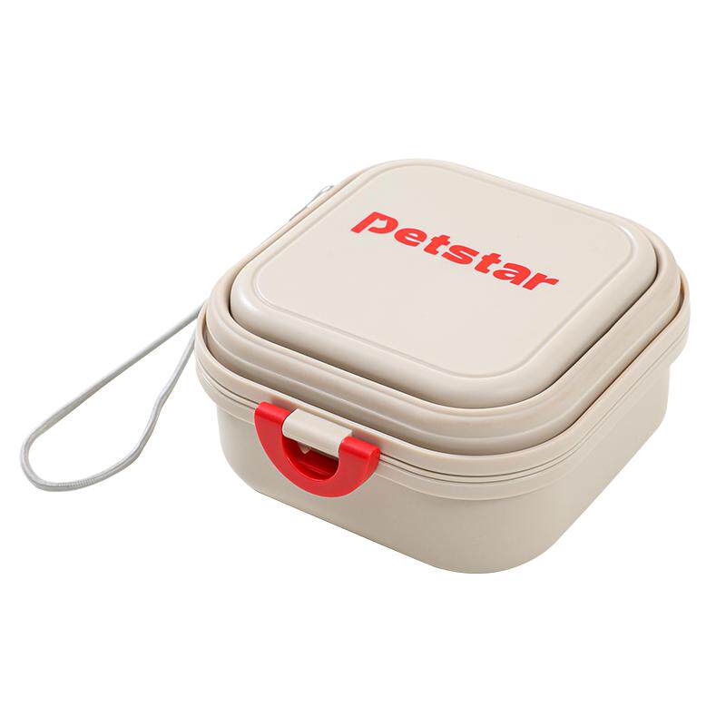 【petstar_户外折叠碗】宠物狗外出水杯水壶零食盒便携喝水喂食器