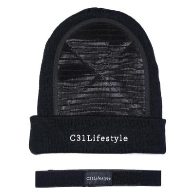 街舞加厚防滑护头嘻哈风毛线帽