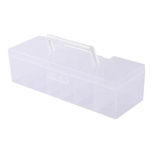 卡片收纳盒儿童小卡奥特曼卡牌透明分隔整理盒防尘带盖叶罗丽卡册