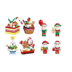 奇妙积木Keeppley玩具圣诞甜品蛋糕摆件过家家节日礼物