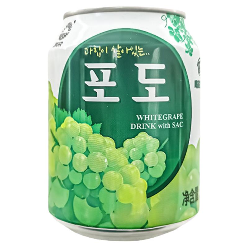 韩国进口九日葡萄果汁饮料238ml/瓶橙子草莓果肉果粒网红休闲饮品