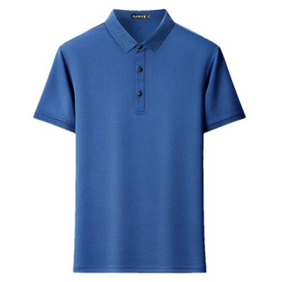 花花公子纯棉短袖t恤刺绣POLO衫