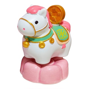 【马上转运】马上有好运转转乐小马树脂工位情绪稳定摆件马年礼物