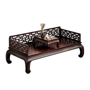 赞比亚血檀家具中式罗汉床卧榻非洲小叶紫檀沙发床客厅实木午休床