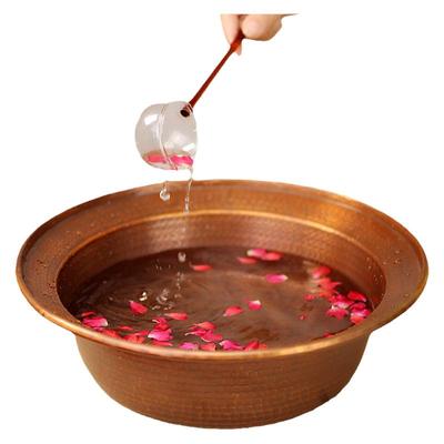 山百集加厚紫铜老式铜盆果盆