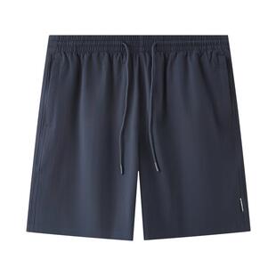 三福2026夏季新款短裤男口袋拉链五分裤休闲宽松橡筋腰裤子520917