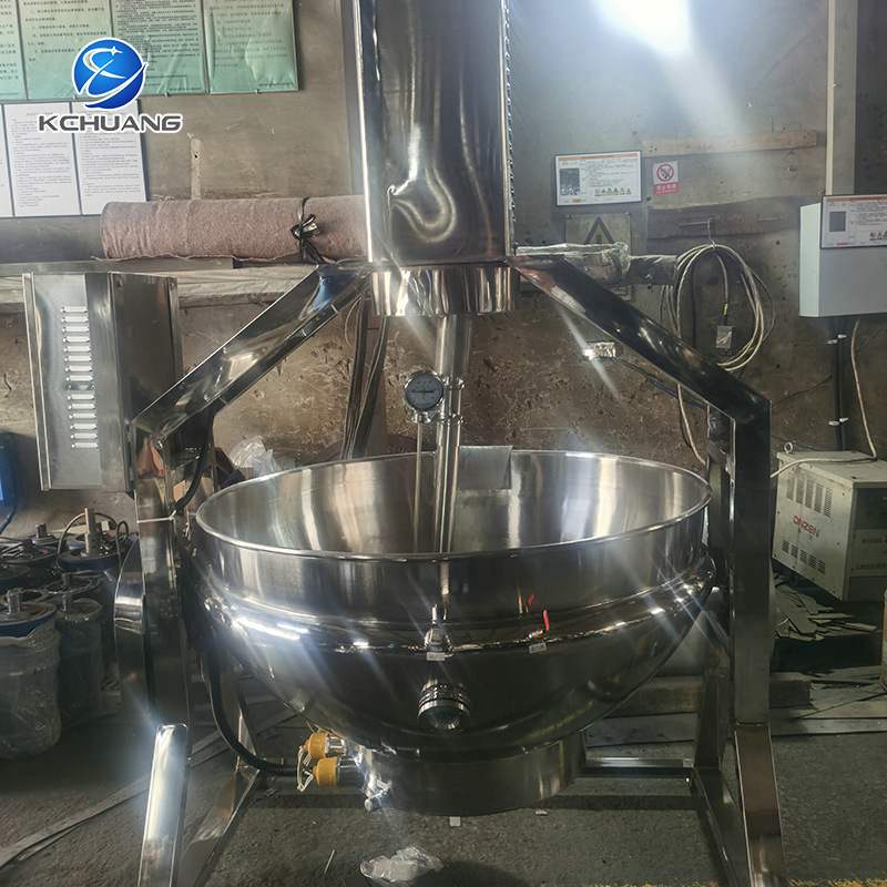 供应燃气夹层锅 不锈钢电加热炒锅 食品蒸煮锅 倾斜式出料 搅拌机