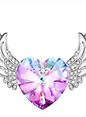 儿童项链天使的翅膀锁骨链饰品