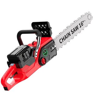 进口无刷锂电锯充电式电锯大功率40节电链锯手提切割锯伐木锯手提