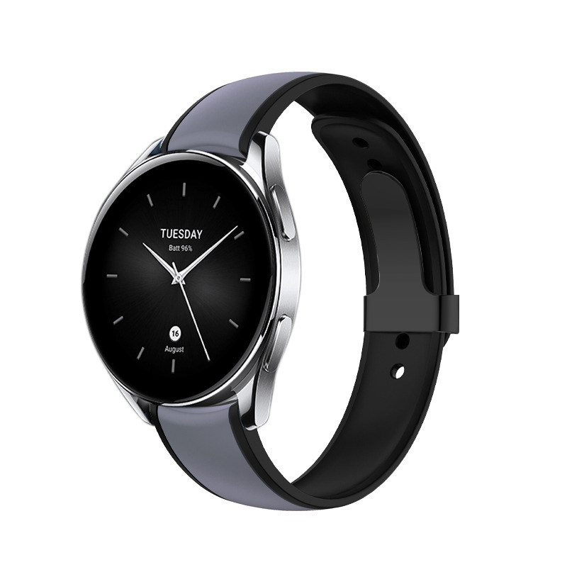 适用小米watchs4硅胶手表带sport4代腕表s3智能s2运动color2新款s1 pro柔软亲肤防水男女式专用可替换腕带