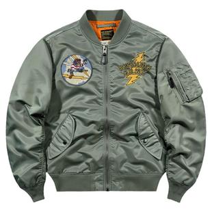 VIP秋季ma1飞行员夹克男bomber刺绣工装外套大码情侣美式棒球服潮