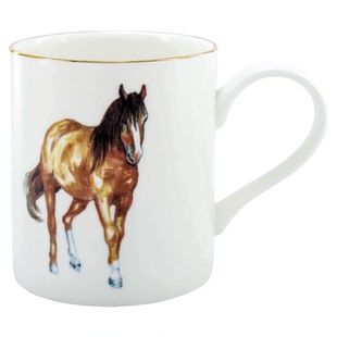 英国Aynsley安斯丽马年礼物陶瓷马克杯高级感轻奢咖啡杯新年春节