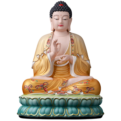 陶瓷讲法如来古衣彩大师林建平