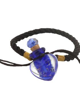 小巧迷你心形扩香琉璃精油瓶手环