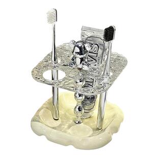 奶酪陶瓷牙刷架电动牙刷卫生间洗漱台牙膏置物架子浴室牙具收纳架