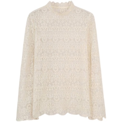 叠穿内搭洋气蕾丝打底衫