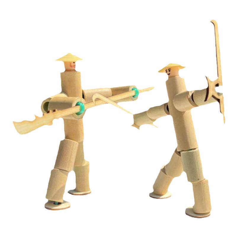 竹节人六年级手工教材豪华双人对战武器对战桌学生亲子玩具公开课