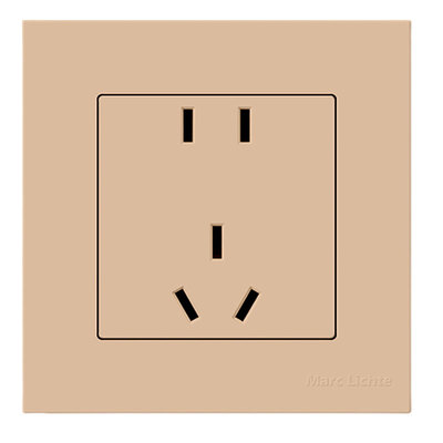 璟致G9金色哑光多孔开关插座面板