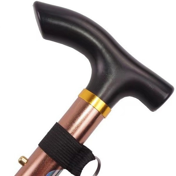 5节铝合金户外伸缩手杖老人杖防滑步登山户外助杖