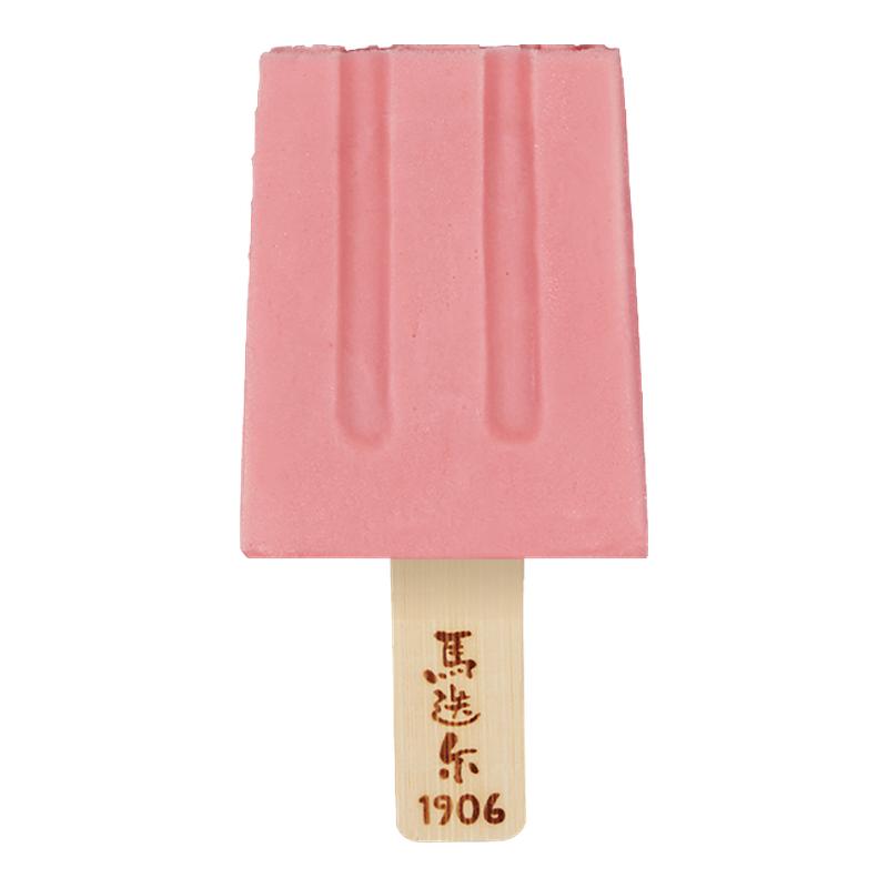 马迭尔草莓夹心口味雪糕