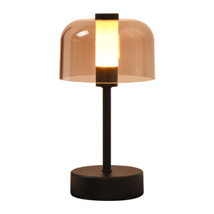 复古充电台灯卧室床头灯2025轻奢高级装饰中古触摸氛围小夜灯