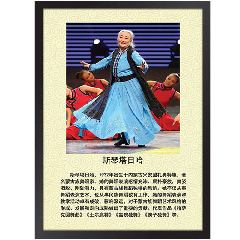 舞蹈家挂画艺术学校装饰画培训中心有框画名人简介海报墙画相框画