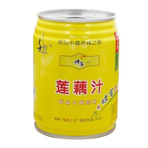 扬州宝应特产千纤蜂蜜莲藕汁鲜藕生榨饮料果蔬汁饮品20罐装